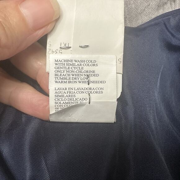 Vtg Goodlad Jacket Nautical Sailor Coastal Shirt Baby Coat Navy Blue White Sz 2T - Picture 9 of 13